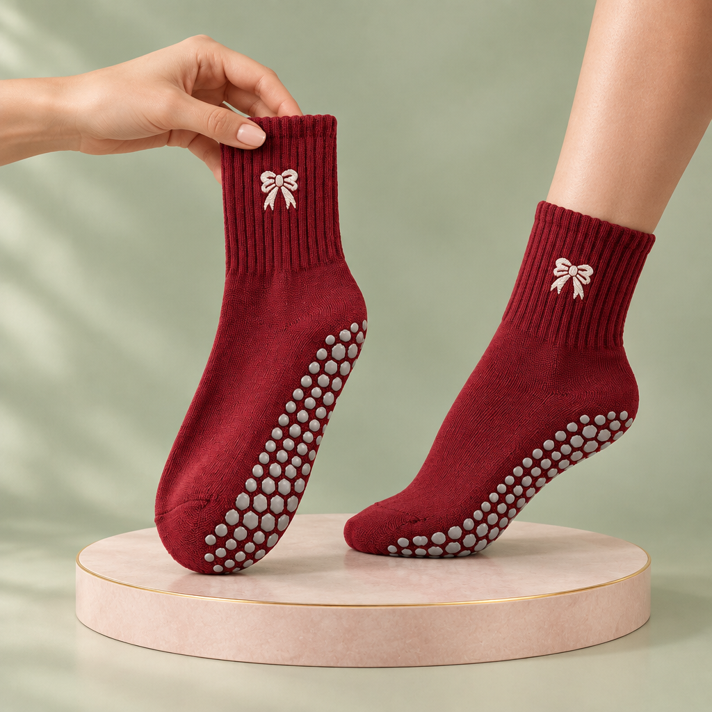 GripSocks FitNova portées avec interaction humaine