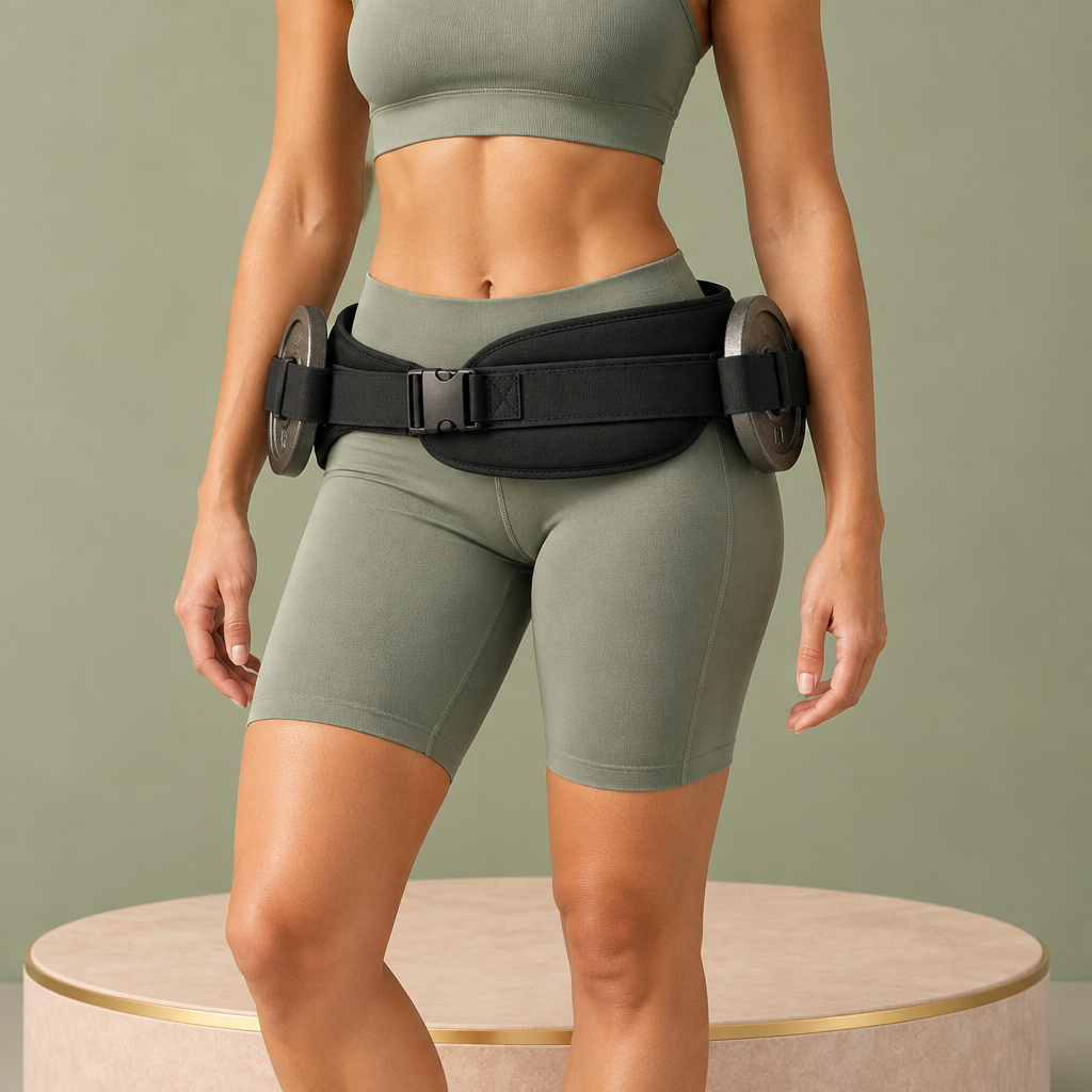 GluteBelt avec petits poids fixés sur les côtés