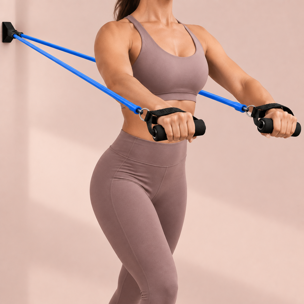FitResist utilisé pour un chest press debout