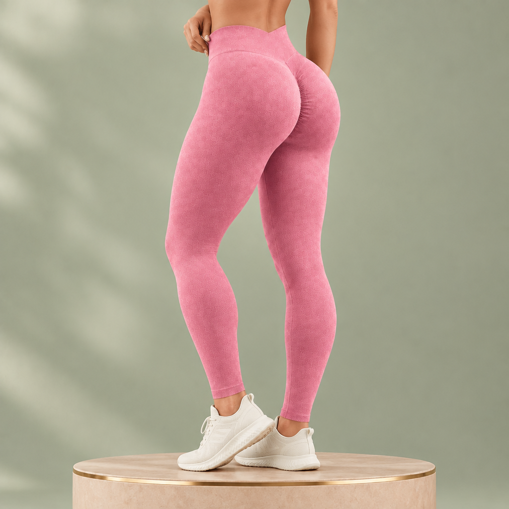 VShape porté avec mise en avant de la taille haute et du dos en V