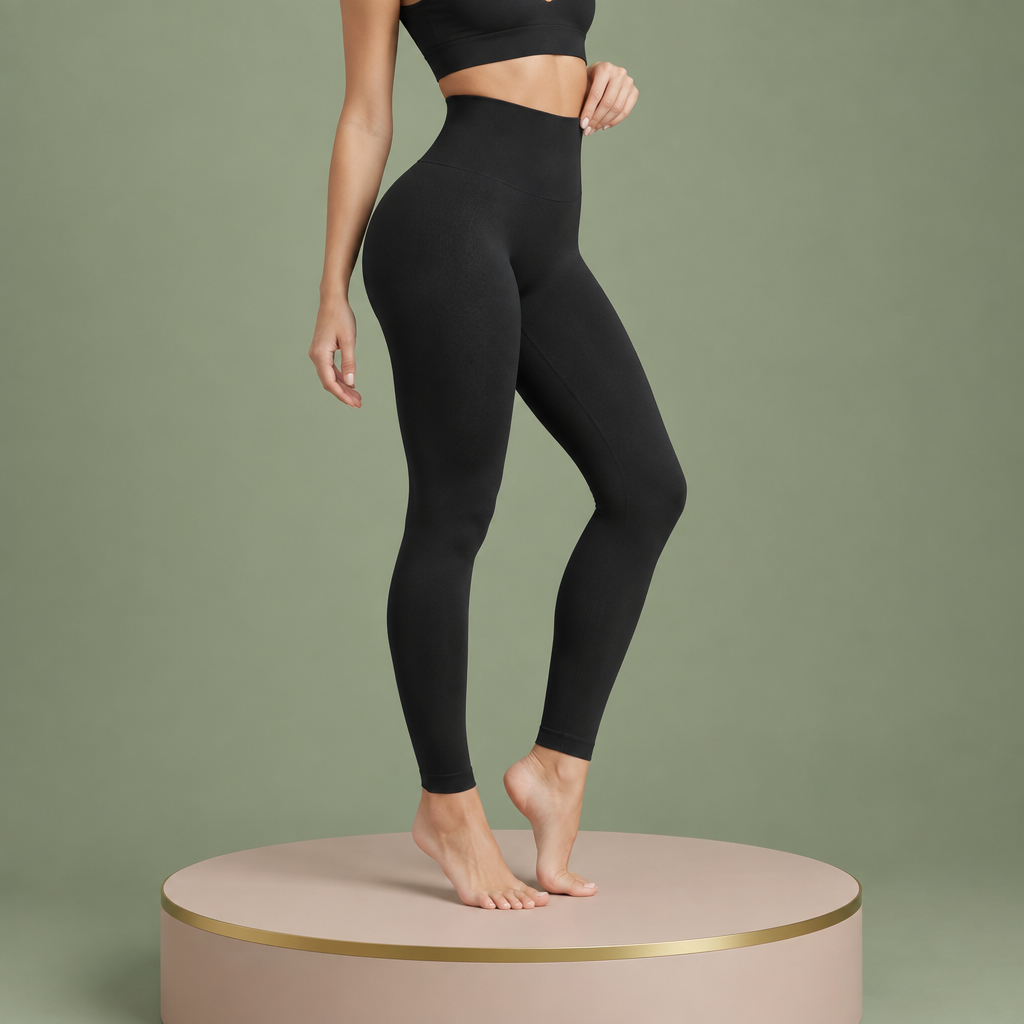 SculptFit porté avec mise en avant de la taille haute et de la coupe push-up