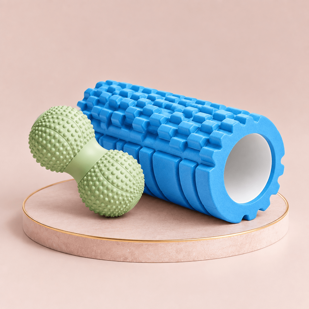 Pack Récupération FitNova – rouleau et balle de massage 