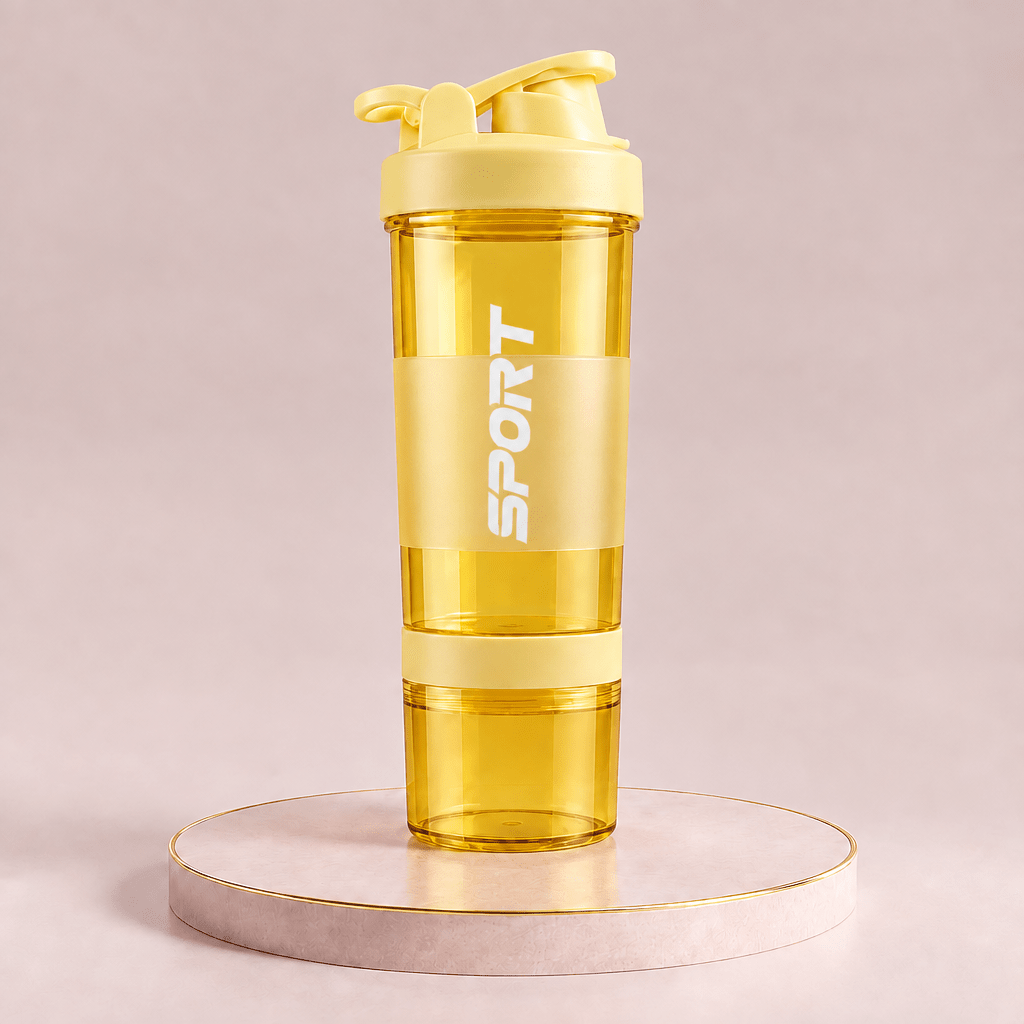 Gourde shaker 3 compartiments 500 ml ShakerPro FitNova