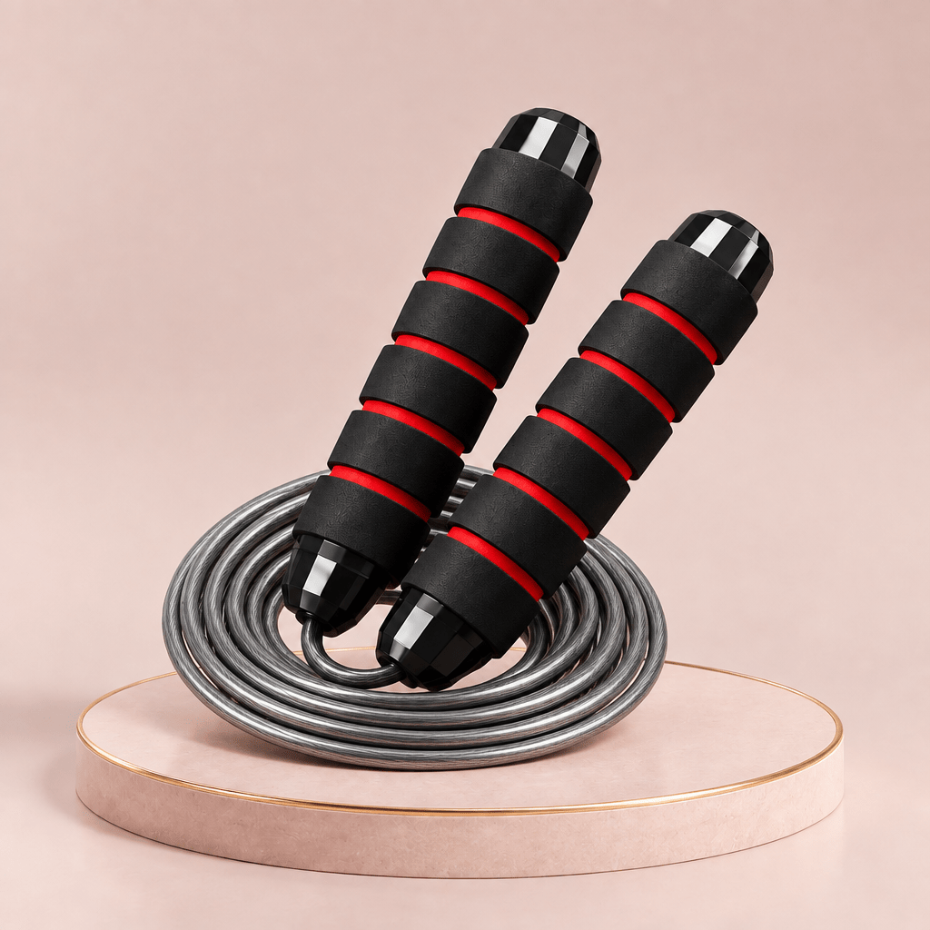 Corde à sauter fil d'acier SteelRope FitNova – détail du produit