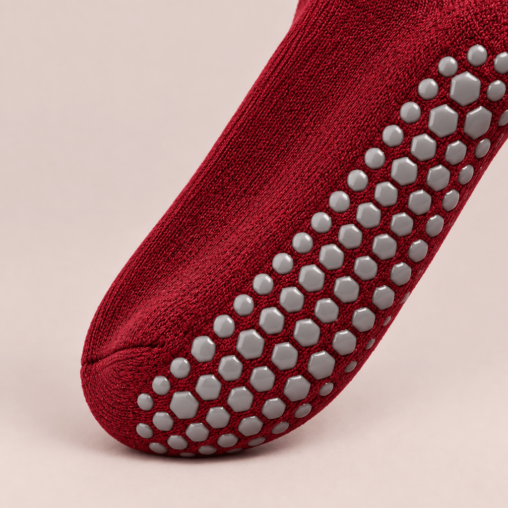 Chaussettes antidérapantes Pilates et yoga GripSocks FitNova – détail du produit