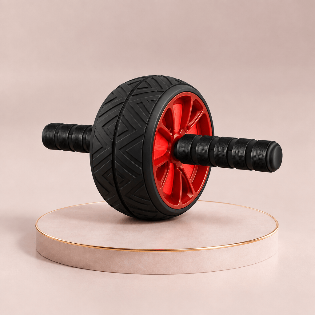Rouleau abdominal antidérapant AbForce FitNova – en utilisation 