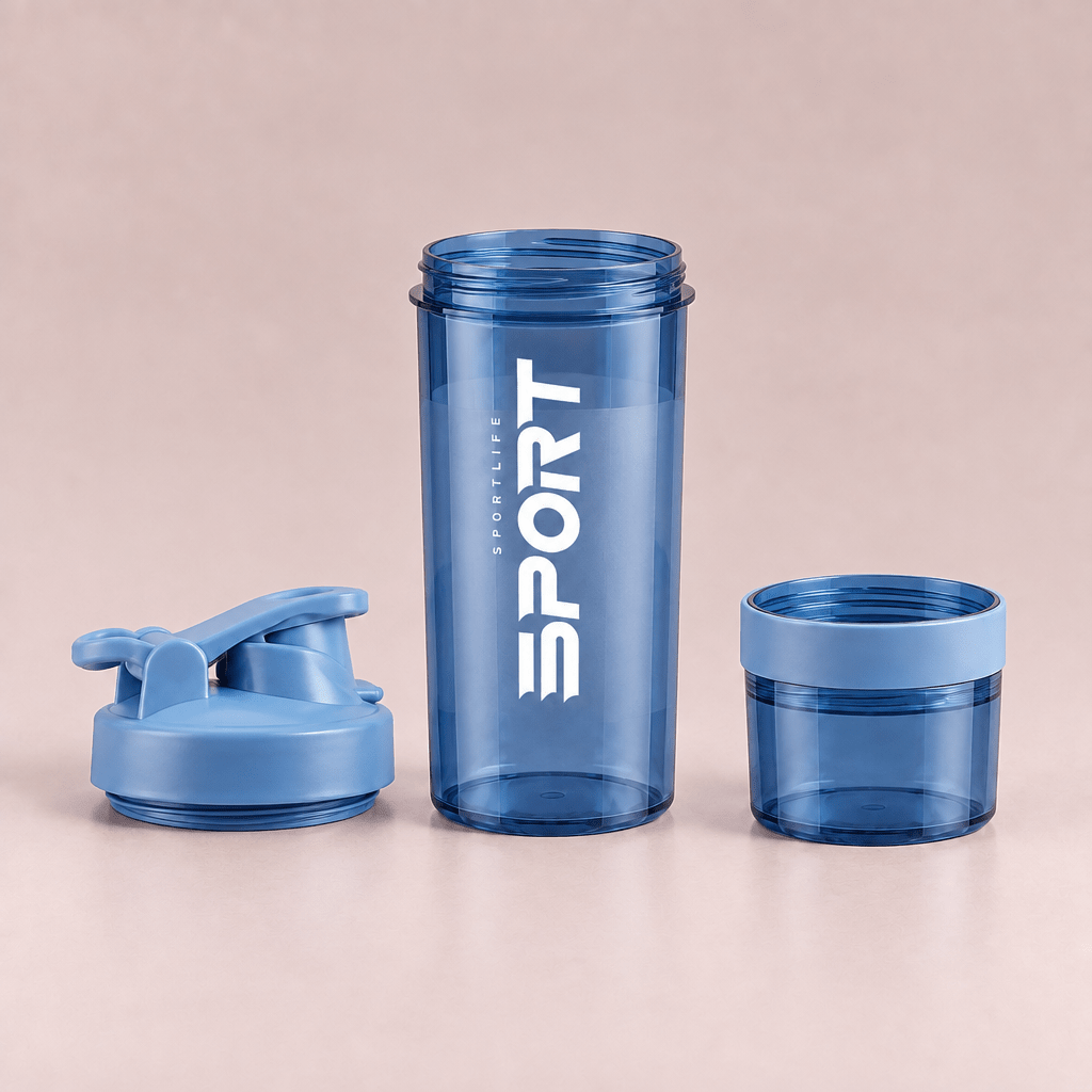 Gourde shaker 3 compartiments 500 ml ShakerPro FitNova