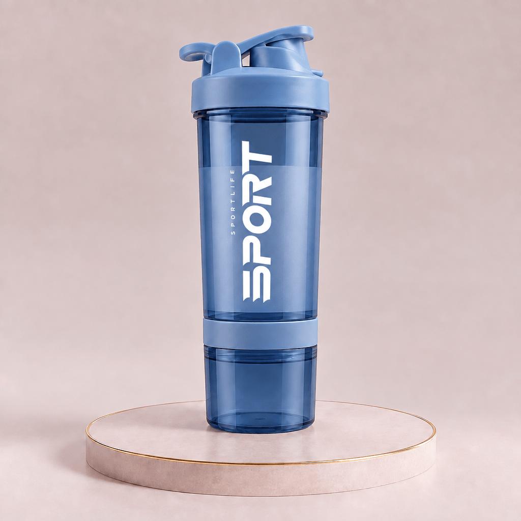 Gourde shaker 3 compartiments 500 ml ShakerPro FitNova