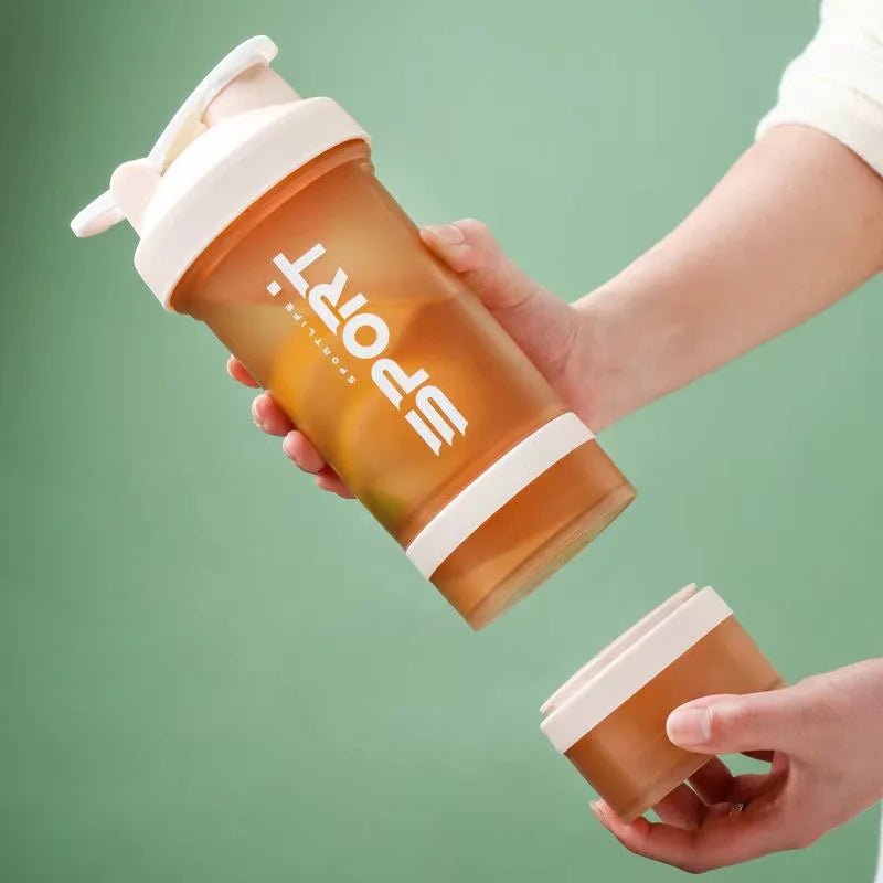 Gourde shaker 3 compartiments 500 ml ShakerPro FitNova