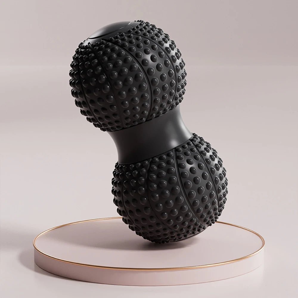  Balle de massage cacahuète 6,5 cm TrigPoint FitNova – en utilisation